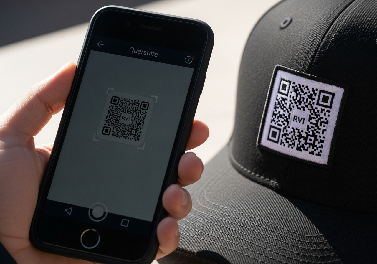 Cap With Qr Code QR Gear - Custom QR Code Merchandise | Promotional Products